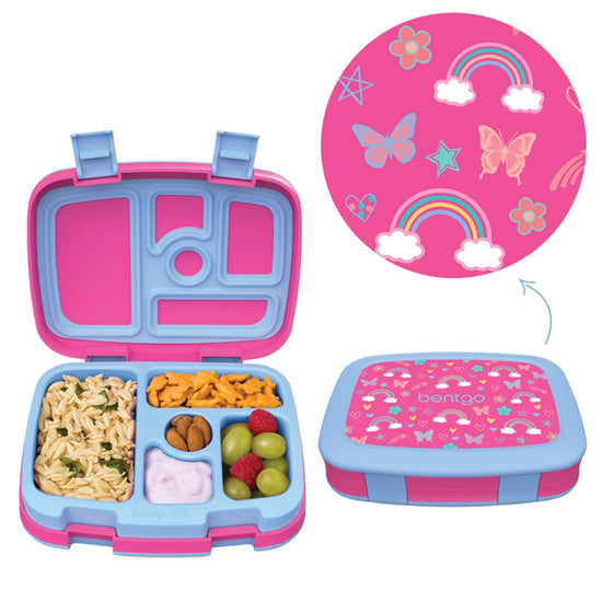 Bentgo Kids Lunch Box - Rainbows & Butterflies - Prepp'd Kids - Bentgo