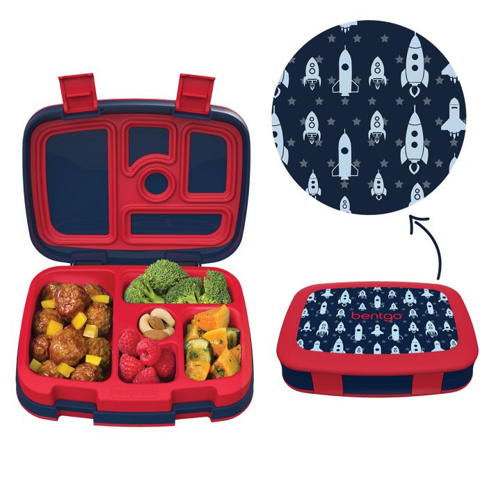 Bentgo Kids Lunch Box - Space Rockets - Prepp'd Kids - Bentgo