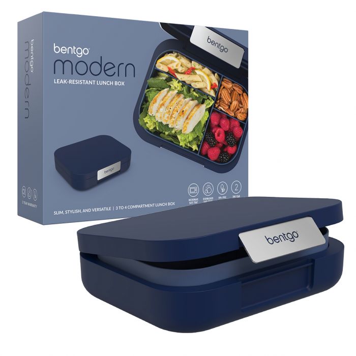 Bentgo Modern Lunch Box - Navy - Prepp'd Kids - Bentgo