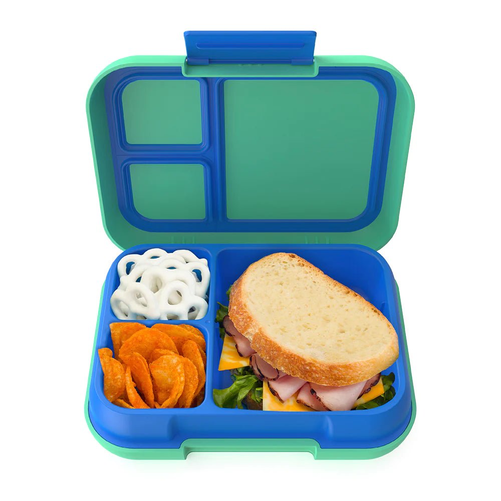 Kids 5-Compartment Lunch Box Glitter Design School Ideal Ages 3-7  Leak-Proof