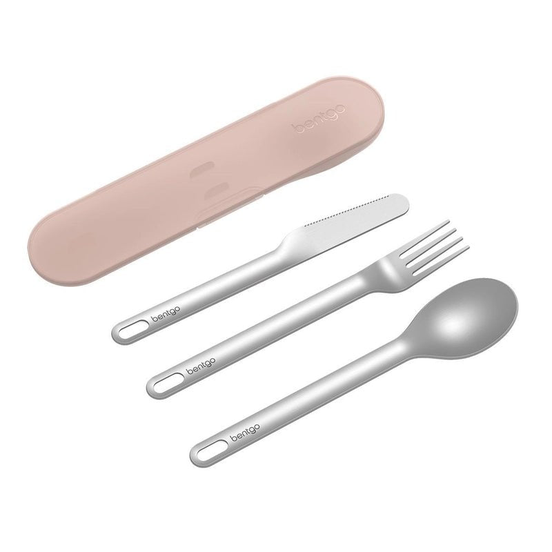 Bentgo S/S Travel Utensil Set - Rose Gold - Prepp'd Kids - Bentgo