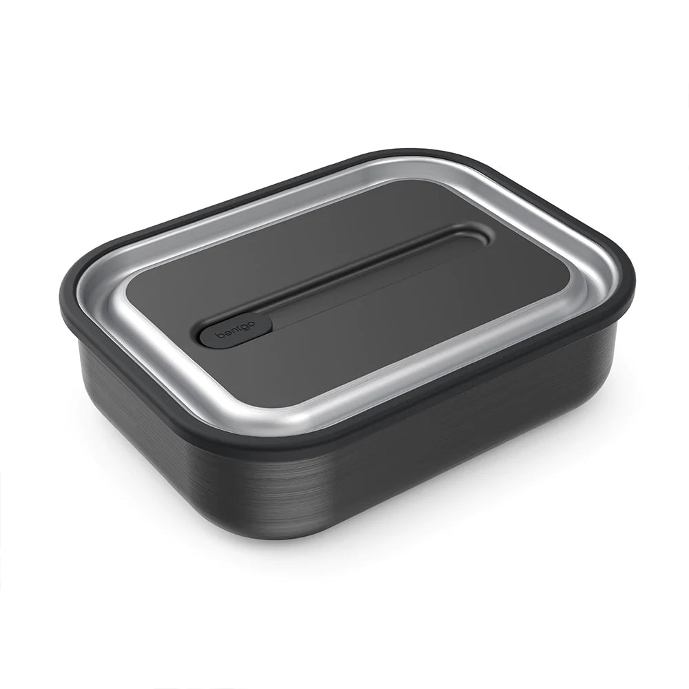 Bentgo Stainless Steel Lunch Box - Carbon Black - Prepp'd Kids - Bentgo