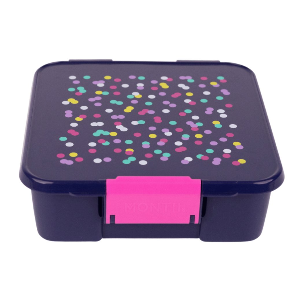 Bento Three Lunch Box - Confetti - Prepp'd Kids - MontiiCo