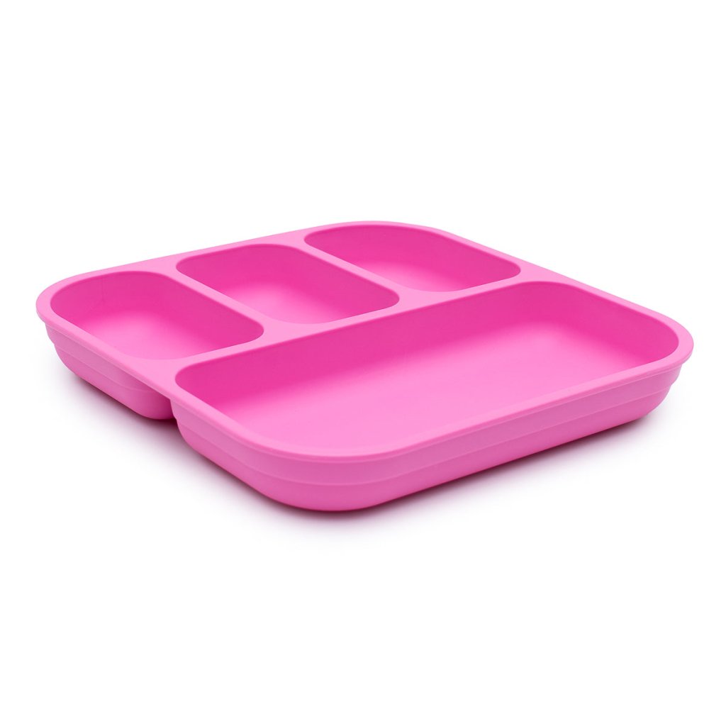 Bobo & Boo Divider Plate (Plant-Based) - Pink - Prepp'd Kids - Bobo & Boo