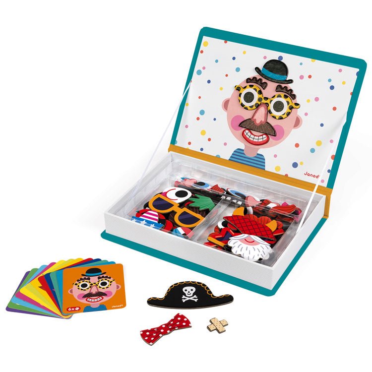 Boys Crazy Faces Magnetibook - Prepp'd Kids - Janod