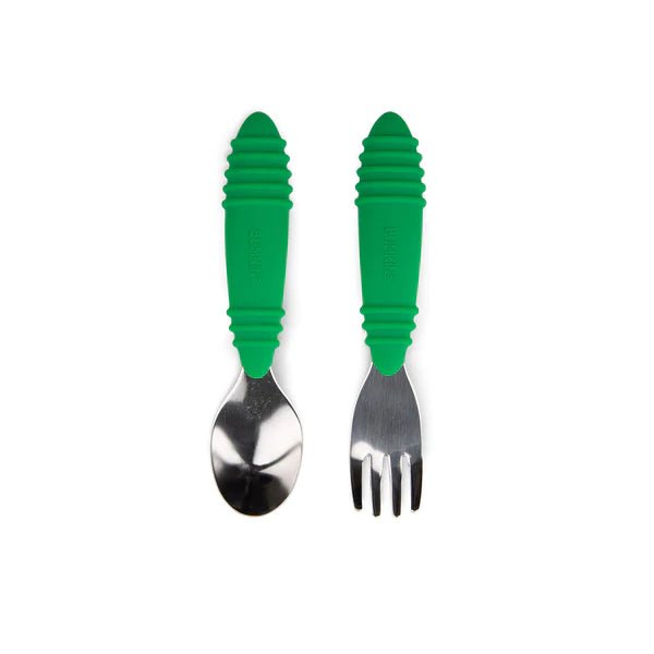Bumkins Spoon and Fork - Jade - Prepp'd Kids - Bumkins