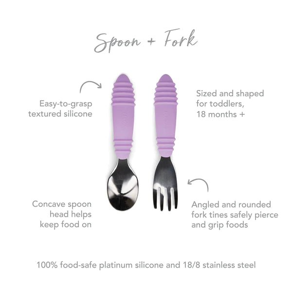 
                  
                    Bumkins Spoon and Fork - Lavender - Prepp'd Kids - Bumkins
                  
                