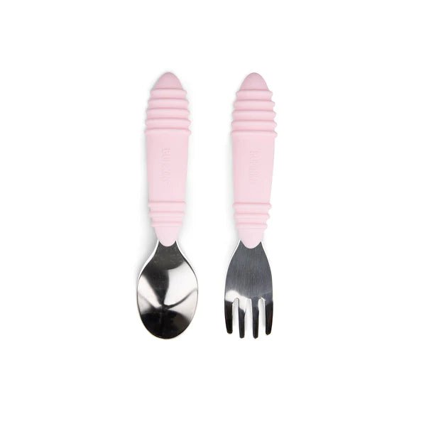 Bumkins Spoon and Fork - Pink - Prepp'd Kids - Bumkins