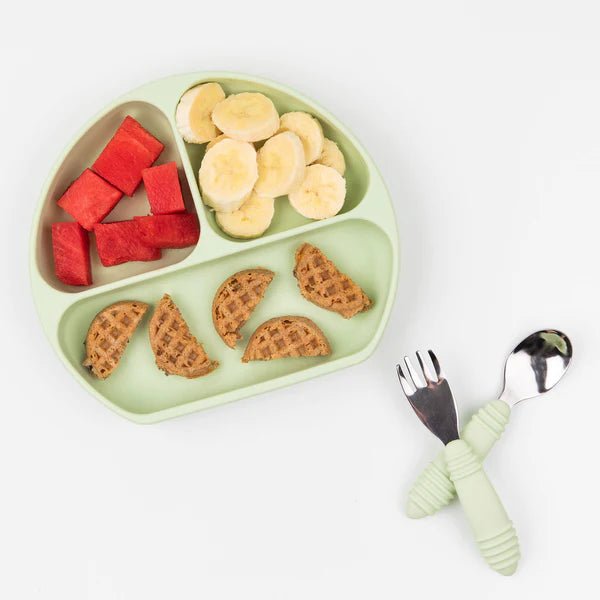 Bumkins Spoon and Fork - Sage - Prepp'd Kids - Bumkins