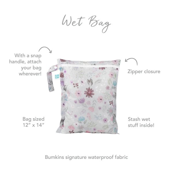 Bumkins Wet Bag - Floral - Prepp'd Kids - Bumkins