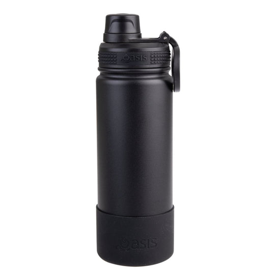 Bumper (to fit Oasis Challenger Sports Bottle 550ml) - Black - Prepp'd Kids - Oasis