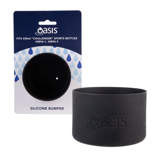 Bumper (to fit Oasis Challenger Sports Bottle 550ml) - Black - Prepp'd Kids - Oasis