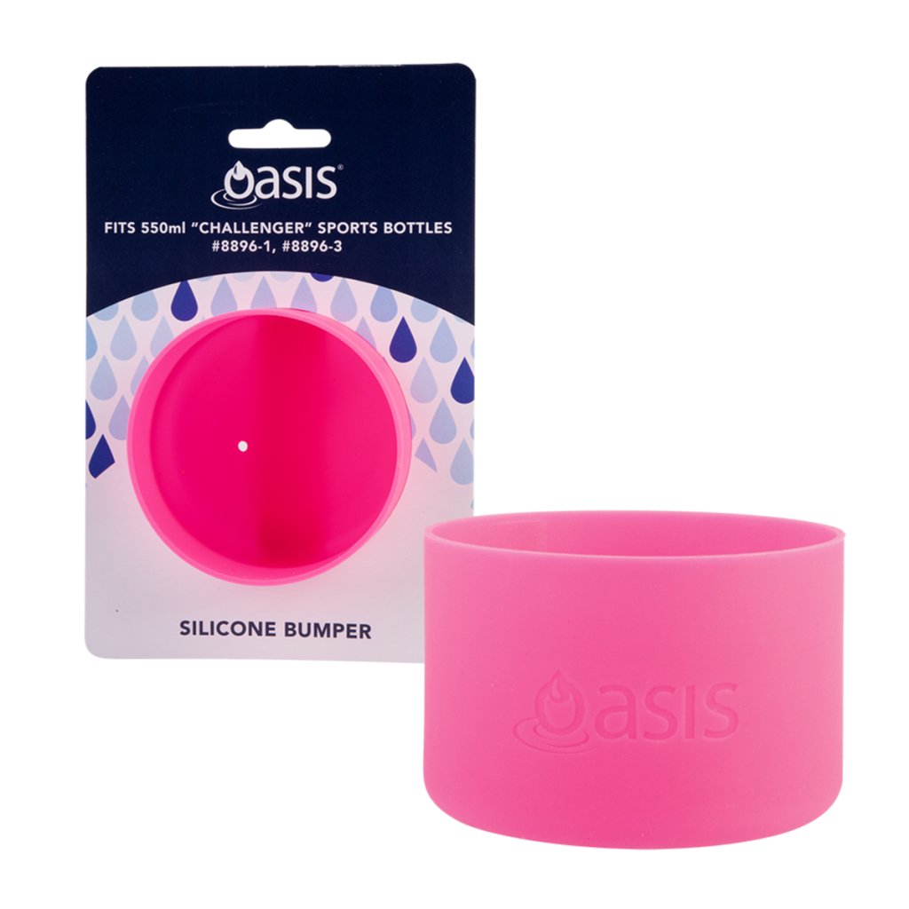 Bumper (to fit Oasis Challenger Sports Bottle 550ml) - Neon Pink - Prepp'd Kids - Oasis