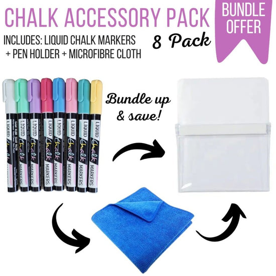 8x Liquid Chalk Markers for Glass Washable Chalkboard Marker Erasable Chalk  Pen