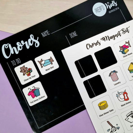Chore Chart Set (A4) - Prepp'd Kids - Prepp'd Kids