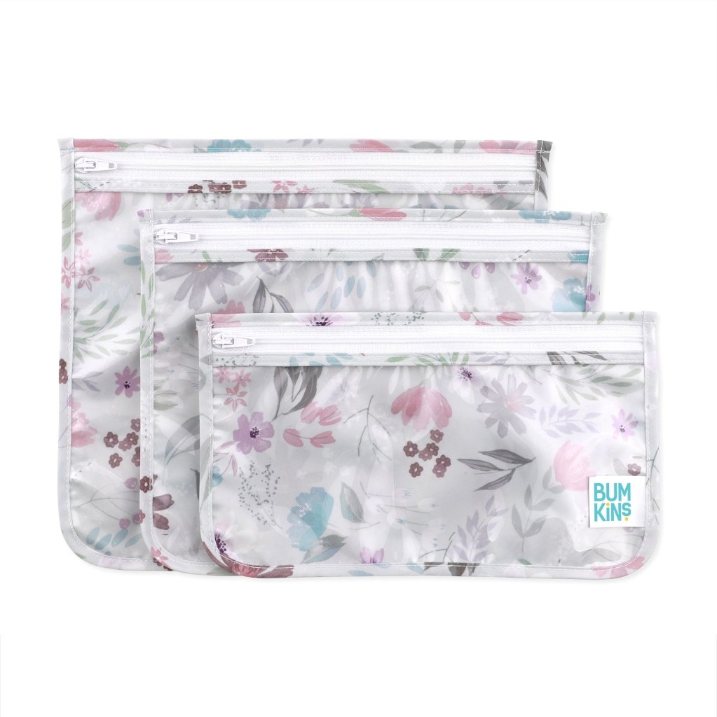 Clear Travel Bag Set - Floral – Prepp'd Kids