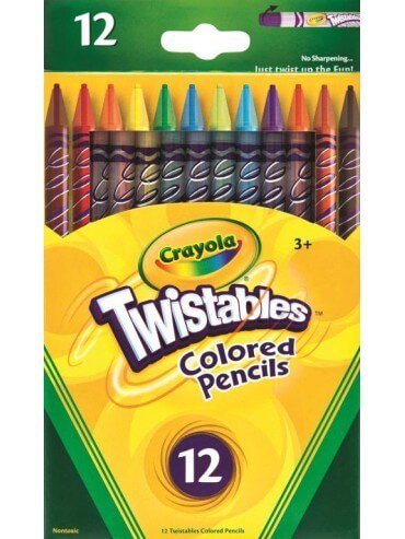 Crayola Twistable Coloured Pencils (12 pack) - Prepp'd Kids - Crayola