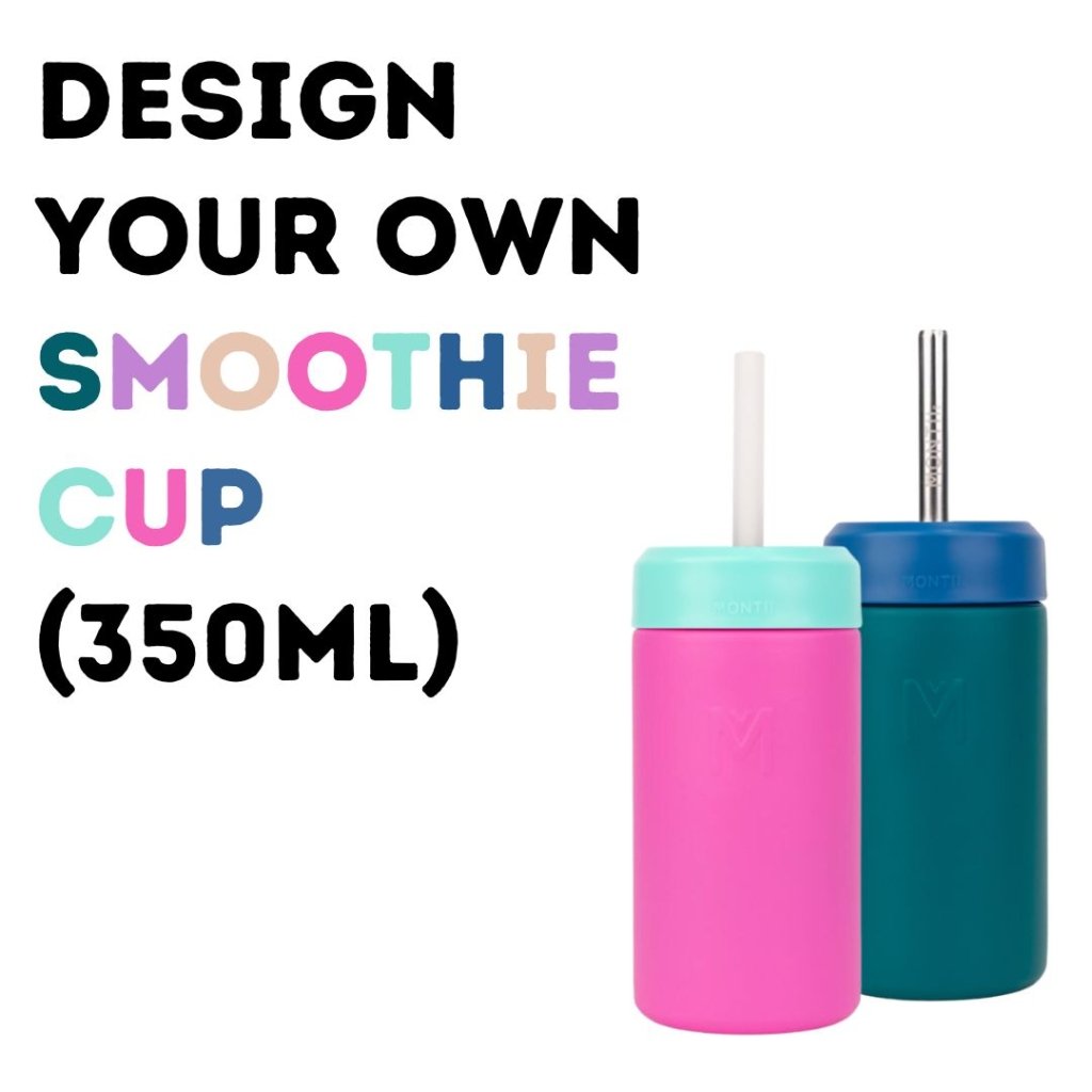 MontiiCo 350ml Smoothie Cup & Straw - Reef