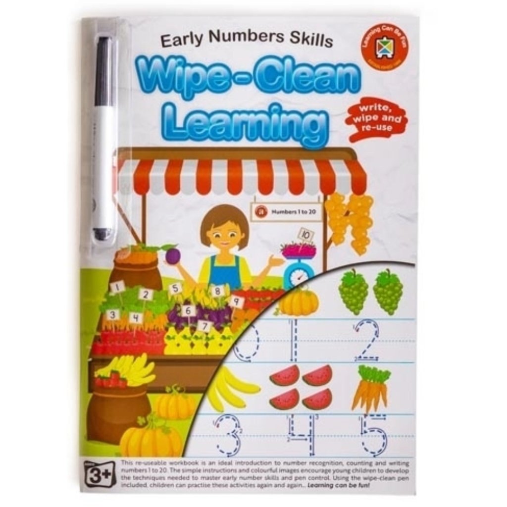 Early Number Skills - Wipe-Clean Learning - Prepp'd Kids - Learning Can Be Fun