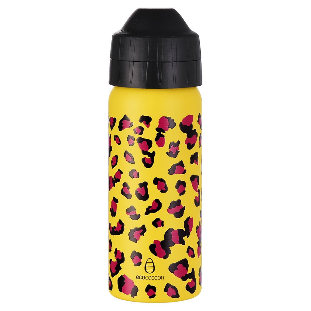 Ecococoon 500ml Drink Bottle - Leopard Spots - Prepp'd Kids - Ecococoon
