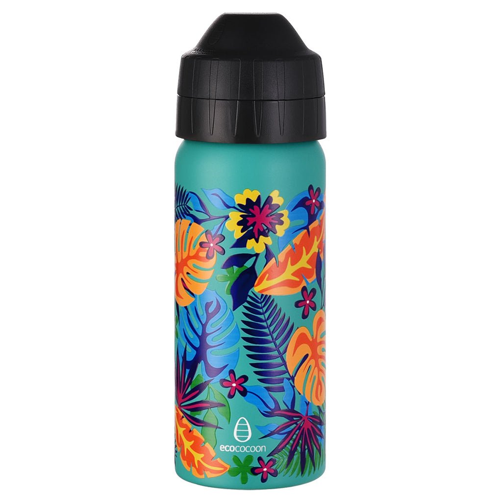 Ecococoon 500ml Drink Bottle - Tropical Jungle - Prepp'd Kids - Ecococoon