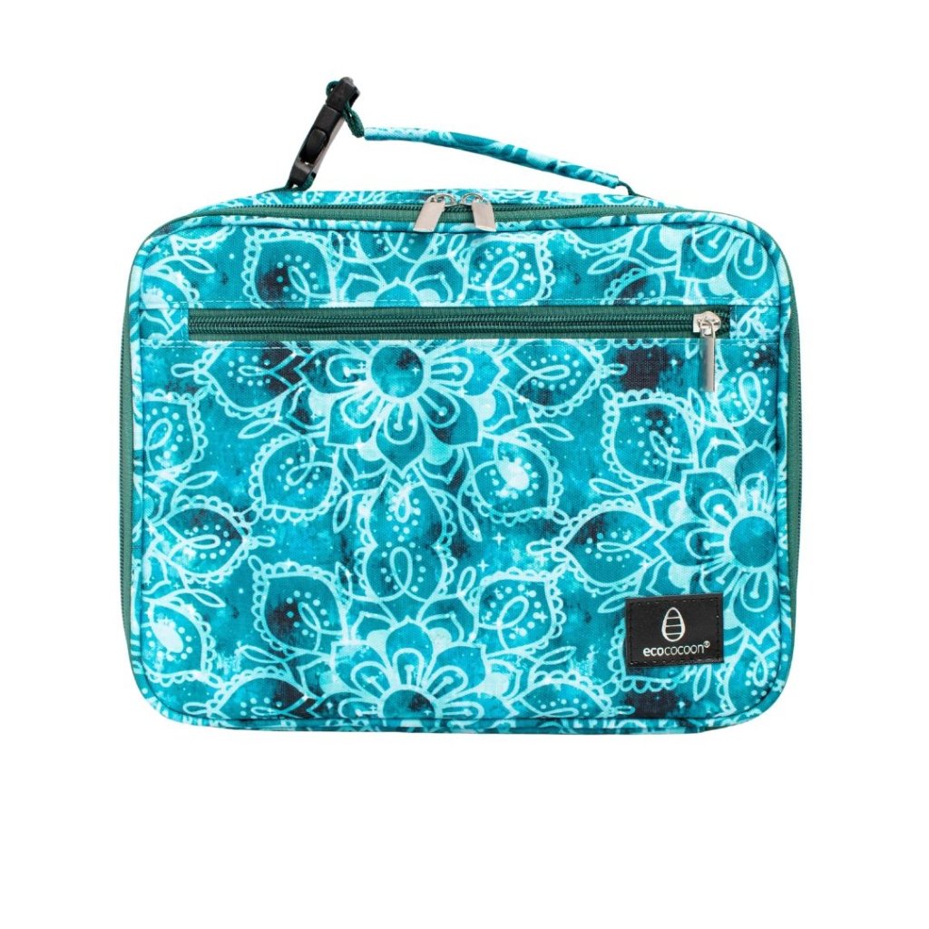 Ecococoon Insulated Lunch Bag - Green Mandala - Prepp'd Kids - Ecococoon