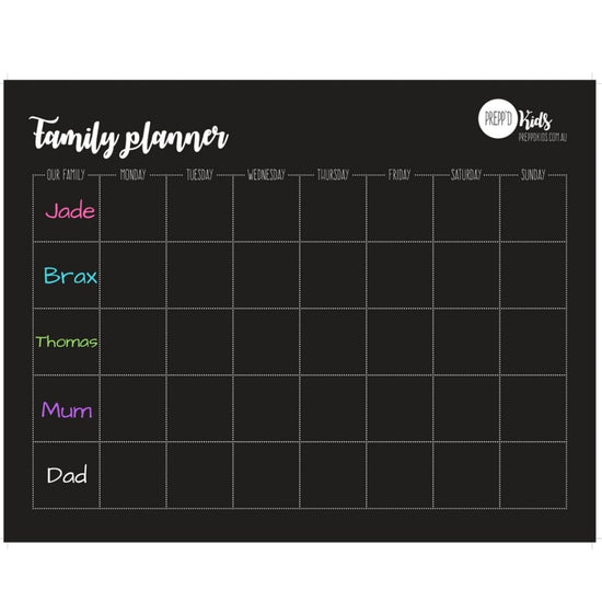 Family Planner (A3) - Prepp'd Kids - Prepp'd Kids