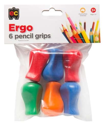 Finger Pencil Grips - Pack of 6 - Prepp'd Kids - Educational Colours
