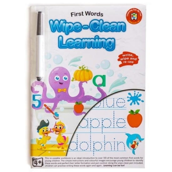 First Words - Wipe-Clean Learning - Prepp'd Kids - Learning Can Be Fun