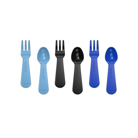 Fork and Spoon Set - Blue - Prepp'd Kids - Lunch Punch
