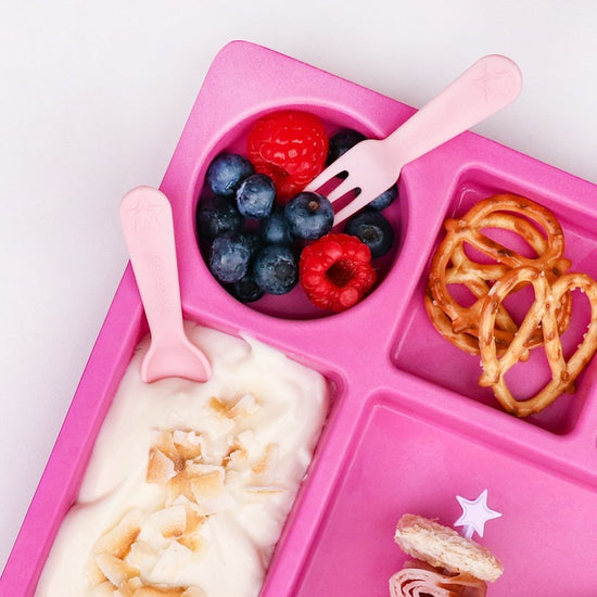 Fork and Spoon Set - Pink - Prepp'd Kids - Lunch Punch