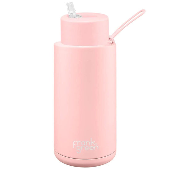 Frank Green Reusable Bottle - Blushed Pink (34oz / 1L) - Prepp'd Kids - Frank Green