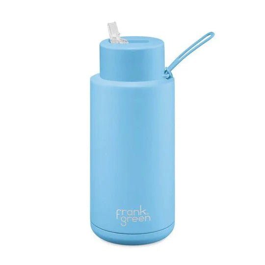 Frank Green Reusable Bottle - Sky Blue (34oz / 1L) - Prepp'd Kids - Frank Green