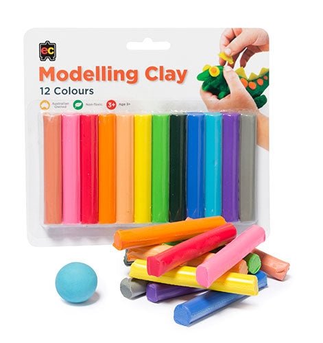 Fun Modelling Clay - 12 colours - Prepp'd Kids - Educational Colours