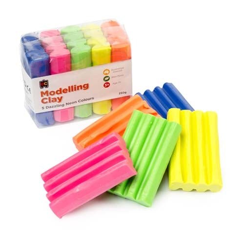 Fun Modelling Clay - 5 Colours 250g - Prepp'd Kids - Educational Colours