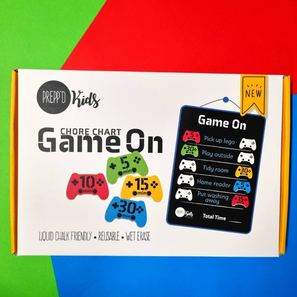 
                  
                    Game On Chore Chart (A4) - Prepp'd Kids - Prepp'd Kids
                  
                