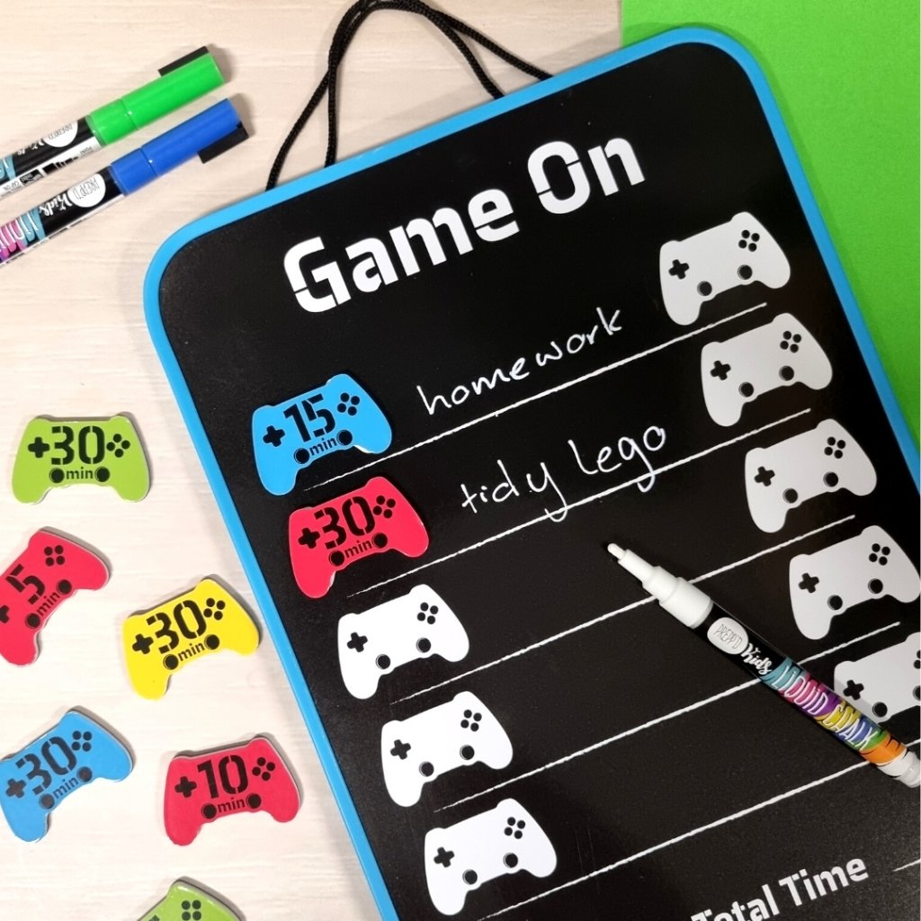 Game On Chore Chart (A4) - Prepp'd Kids - Prepp'd Kids