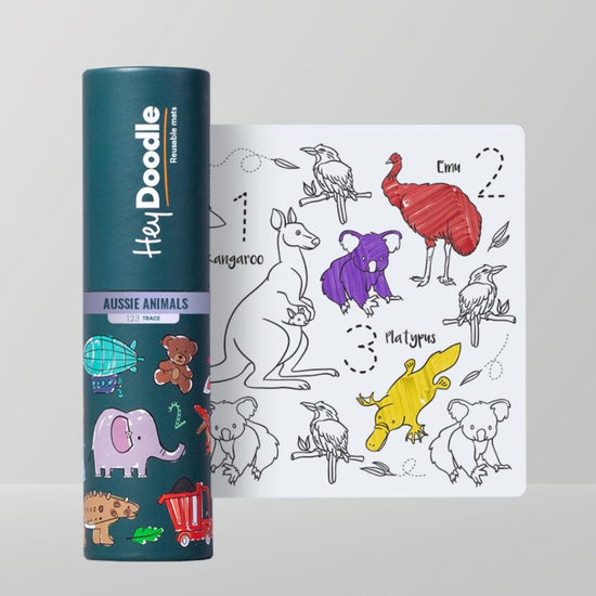 Hey Doodle - Aussie Animals (MiniMat) - Prepp'd Kids - HeyDoodle