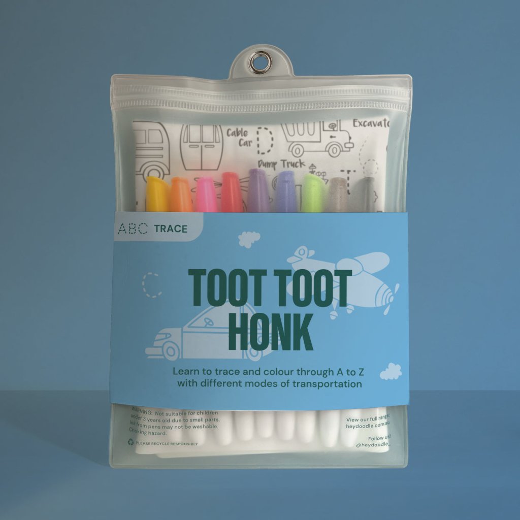 Hey Doodle - Toot Toot Honk Mat - Prepp'd Kids - HeyDoodle