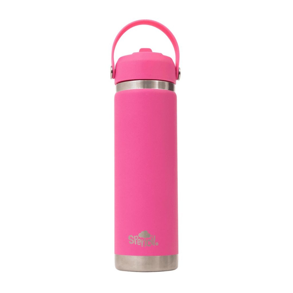 Insulated Drink Bottle (650ml) - Fuschia - Prepp'd Kids - Spencil