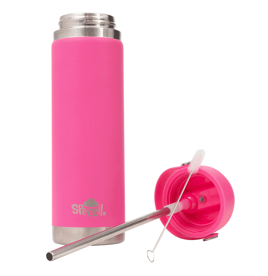 Insulated Drink Bottle (650ml) - Fuschia - Prepp'd Kids - Spencil