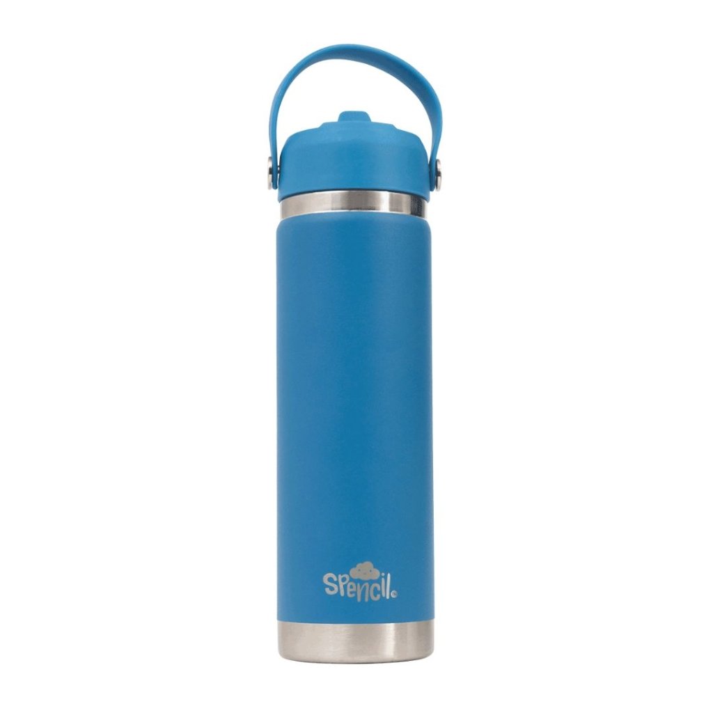 Insulated Drink Bottle (650ml) - Pacific Blue - Prepp'd Kids - Spencil