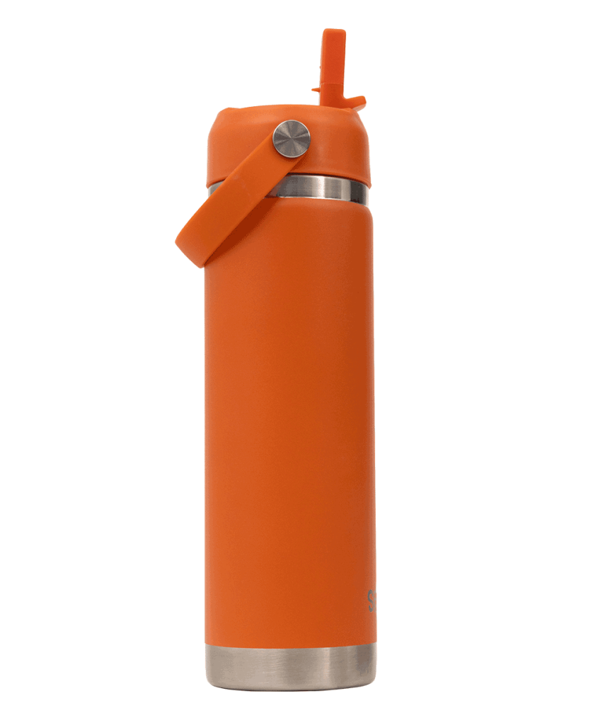 Insulated Drink Bottle (650ml) - Tiger Orange - Prepp'd Kids - Spencil