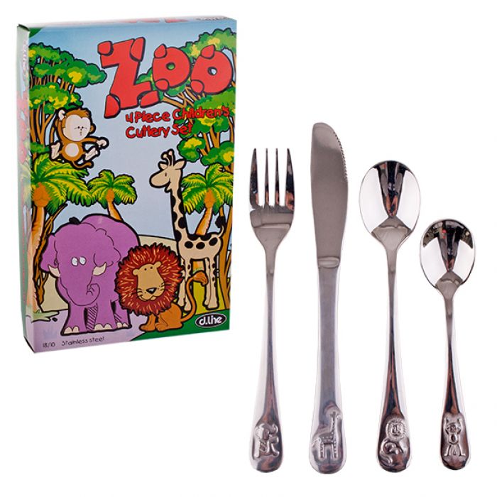 Kids Cutlery Set - Zoo - Prepp'd Kids - D.Line