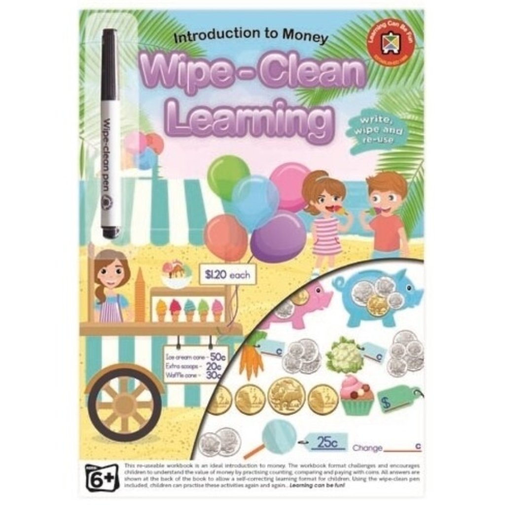 Learning Money Skills - Wipe-Clean Learning - Prepp'd Kids - Learning Can Be Fun