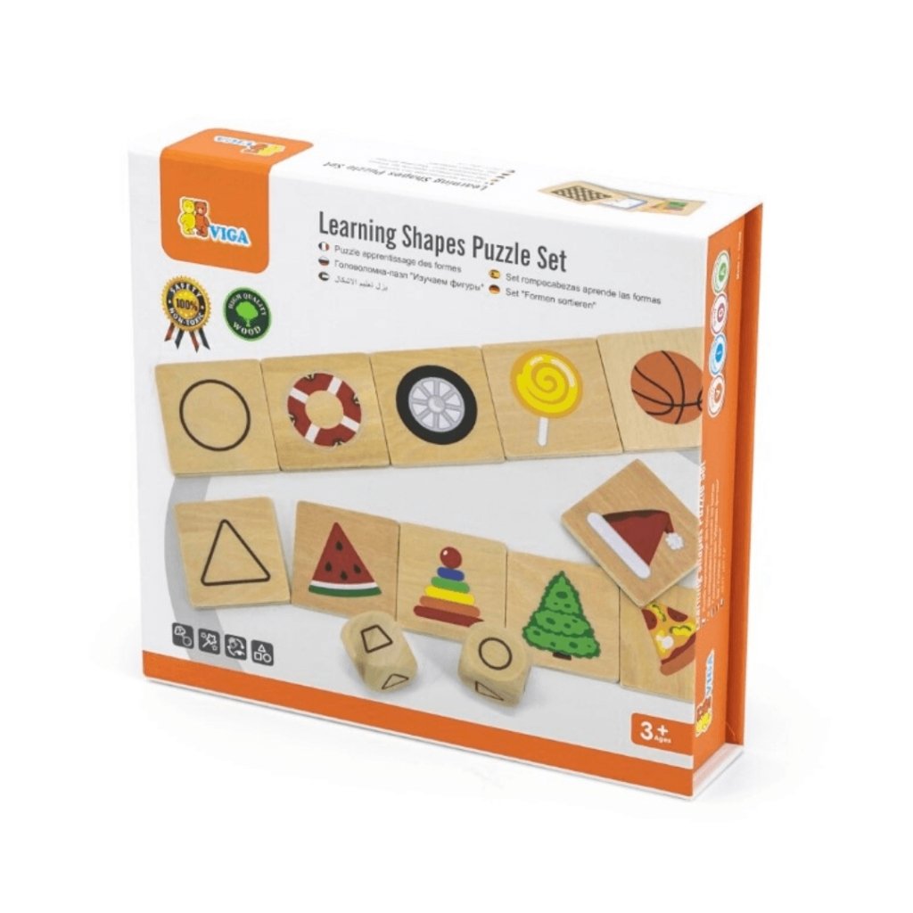 Learning Shapes Puzzle Set - Prepp'd Kids - Viga