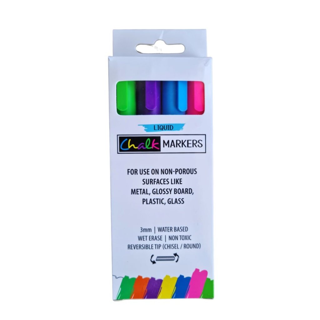 Liquid Chalk - Neon (4 Pack) - NEW RELEASE 2.0 - Prepp'd Kids - Prepp'd Kids