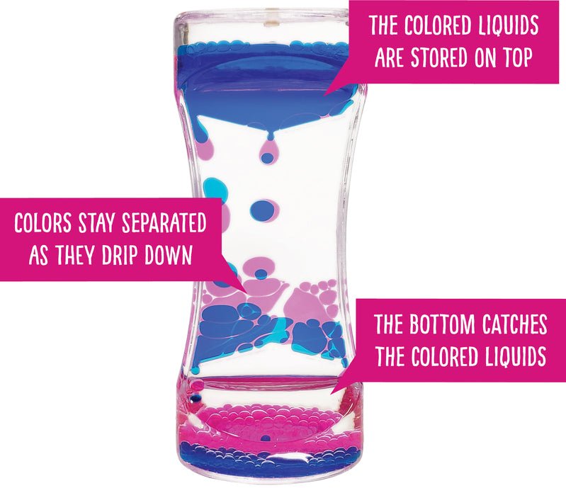 Liquid Motion Bubbler - Pink & Blue - Prepp'd Kids - Teacher Created Resources