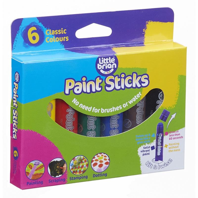 Little Brian Paint Sticks - Classic 6 Pack - Prepp'd Kids - Little Brian