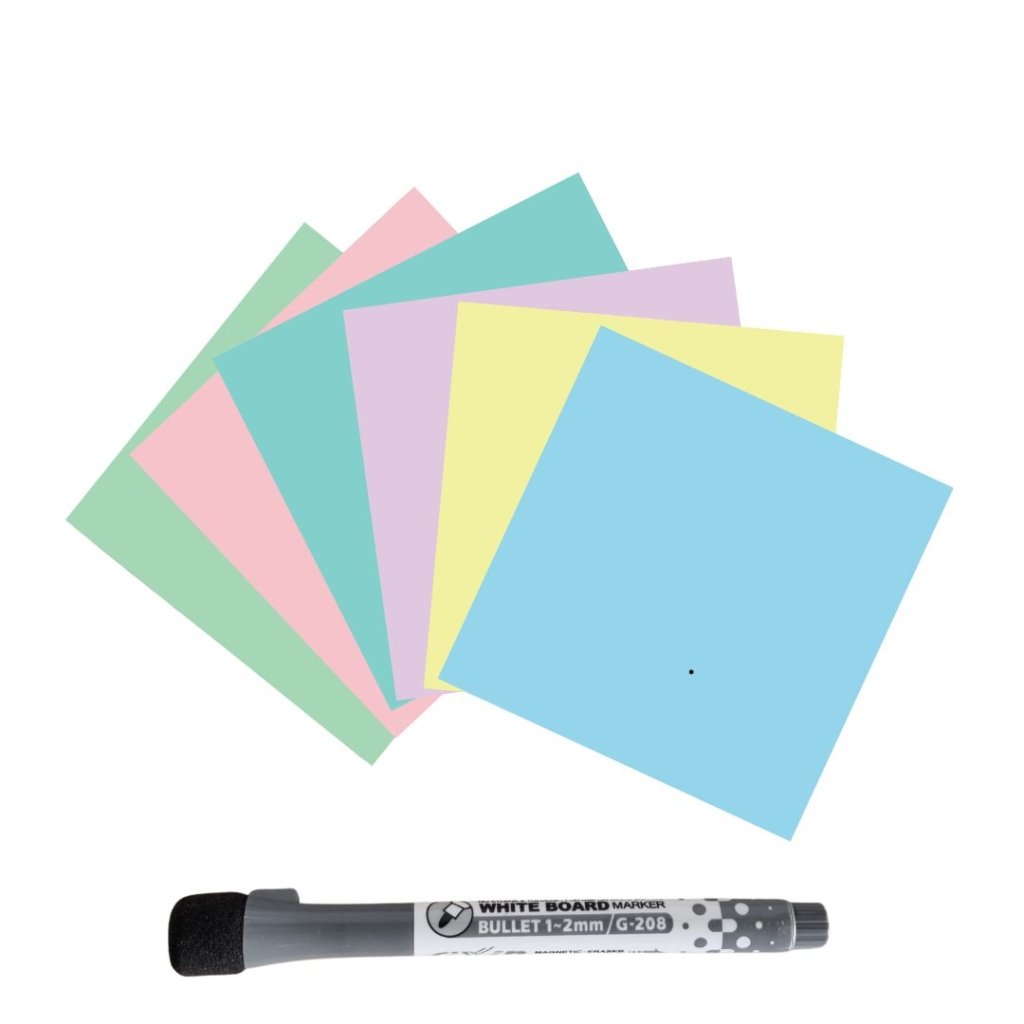 Magnetic Post It Notes - Pastels - Prepp'd Kids - Prepp'd Kids